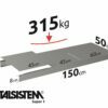 METALSISTEM galvanized steel rack Super1 shelves 1500x500mm