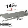 METALSISTEM galvanized steel rack Super1 shelves 1500x600mm
