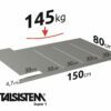 METALSISTEM galvanized steel rack Super1 shelves 1500x800mm