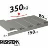 METALSISTEM galvanized steel rack Super1 shelves 1500x800mm