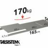 METALSISTEM galvanized steel rack Super1 shelves 1650x500mm