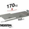 METALSISTEM galvanized steel rack Super1 shelves 1650x600mm