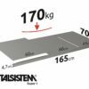 METALSISTEM galvanized steel rack Super1 shelves 1650x700mm