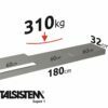 METALSISTEM galvanized steel rack Super1 shelves 1800x320mm