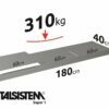 METALSISTEM galvanized steel rack Super1 shelves 1800x400mm