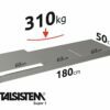 METALSISTEM galvanized steel rack Super1 shelves 1800x500mm