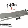 METALSISTEM galvanized steel rack Super1 shelves 1800x600mm