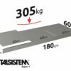 METALSISTEM rayonnage en acier galvanisé Etagères Super1 1800x600mm