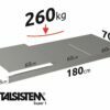 METALSISTEM galvanized steel rack Super1 shelves 1800x700mm