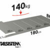 METALSISTEM galvanized steel rack Super1 shelves 1800x800mm