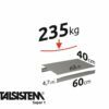 METALSISTEM galvanized steel rack Super1 shelves 600x400mm