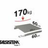 METALSISTEM galvanized steel rack Super1 shelves 600x600mm