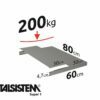 METALSISTEM galvanized steel rack Super1 shelves 600x800mm