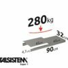 METALSISTEM galvanized steel rack Super1 shelves 900x320mm