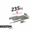 METALSISTEM galvanized steel rack Super1 shelves 900x400mm