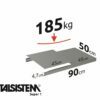 METALSISTEM galvanized steel rack Super1 shelves 900x500mm