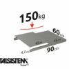 METALSISTEM galvanized steel rack Super1 shelves 900x600mm