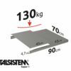 METALSISTEM galvanized steel rack Super1 shelves 900x700mm