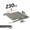 METALSISTEM galvanized steel rack Super1 shelves 900x800mm