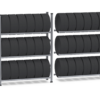 Modules de rack de 150 cm de large pour pneus