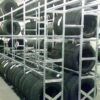 Galvanized steel racks for tires and rims