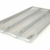 Perforated galvanized steel shelf covers