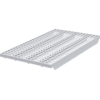 Perforated plastic shelf cover, white