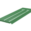 Perforated plastic cover, light green