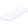 Perforated plastic cover, white