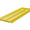 Perforated plastic cover, yellow