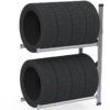 Ständer für Reifen 900x400x1200, anschließbares Modul