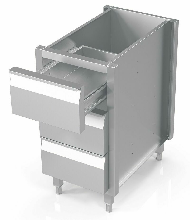 Module with 3 drawers for GN 1/1 dishes