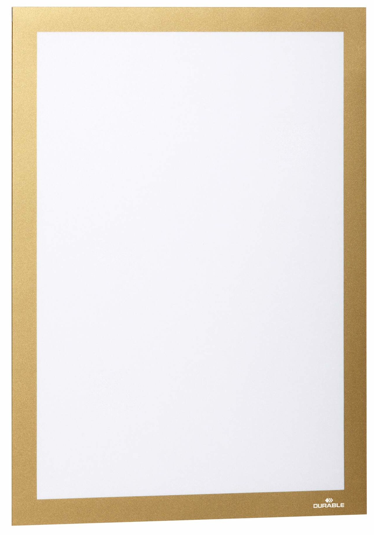 Двостороння клейка магнітна рамка А4 золотого кольору