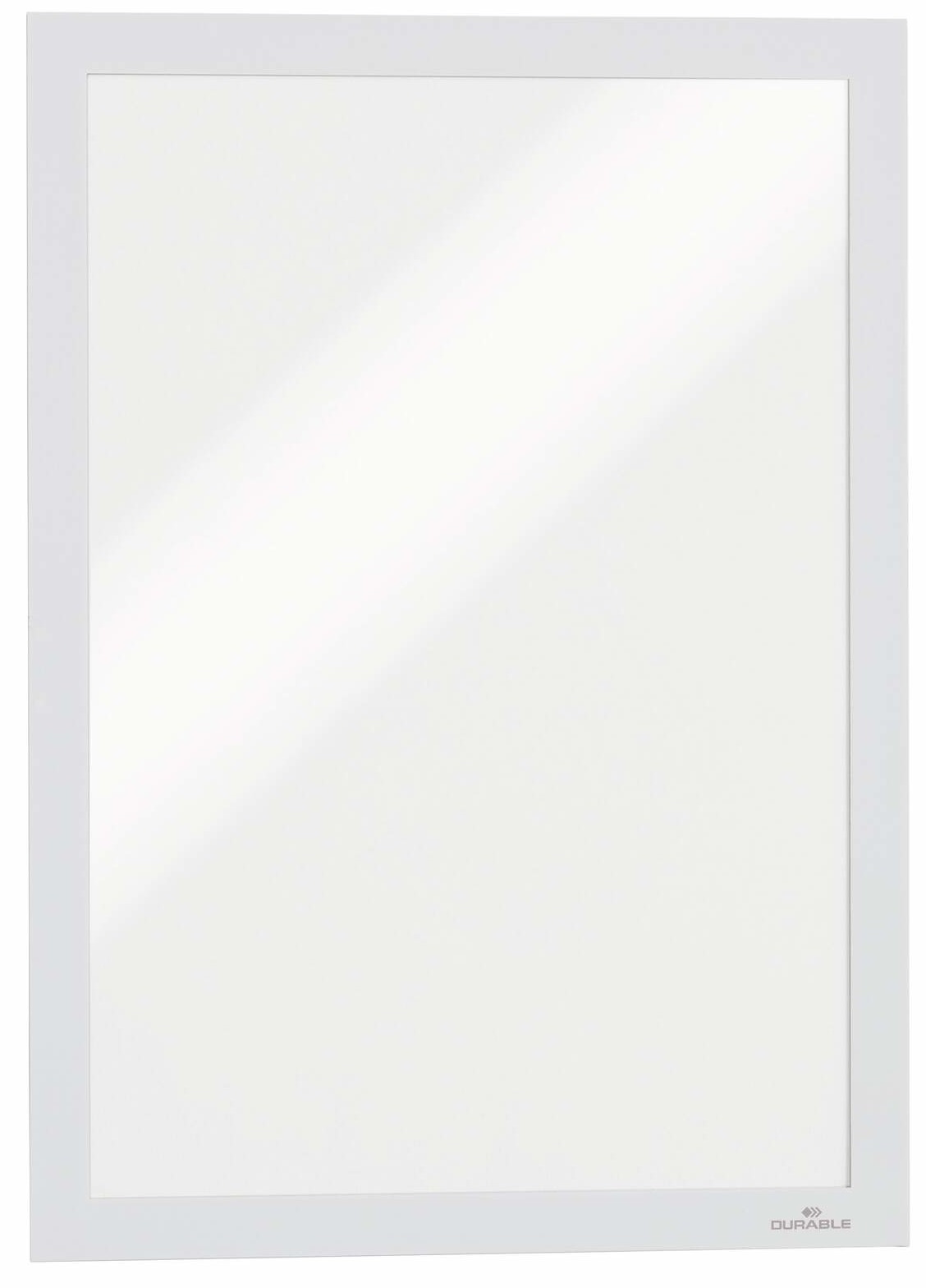 Biała, dwustronnie samoprzylepna ramka magnetyczna formatu A4