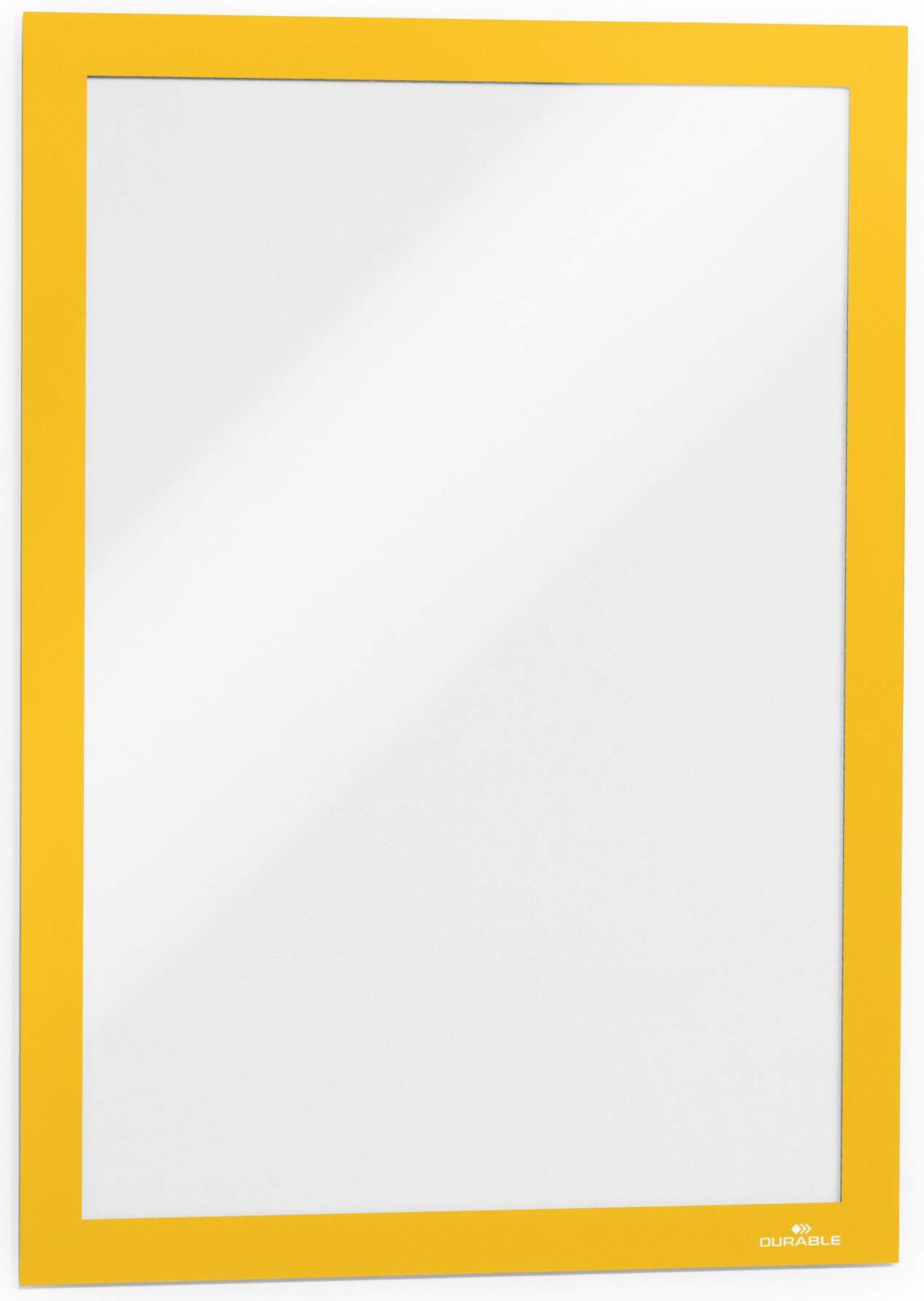 Жовта двостороння клейка магнітна рамка формату А4