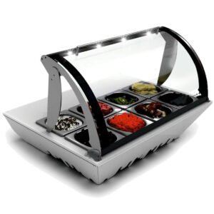 SAYL Barcelona refrigerated showcase for ingredients Topping Box