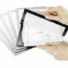 A4 format larger capacity magnetic frames for storing copies of documents