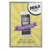 Magnetic double-sided poster frames for sunny showcases, 50x70cm