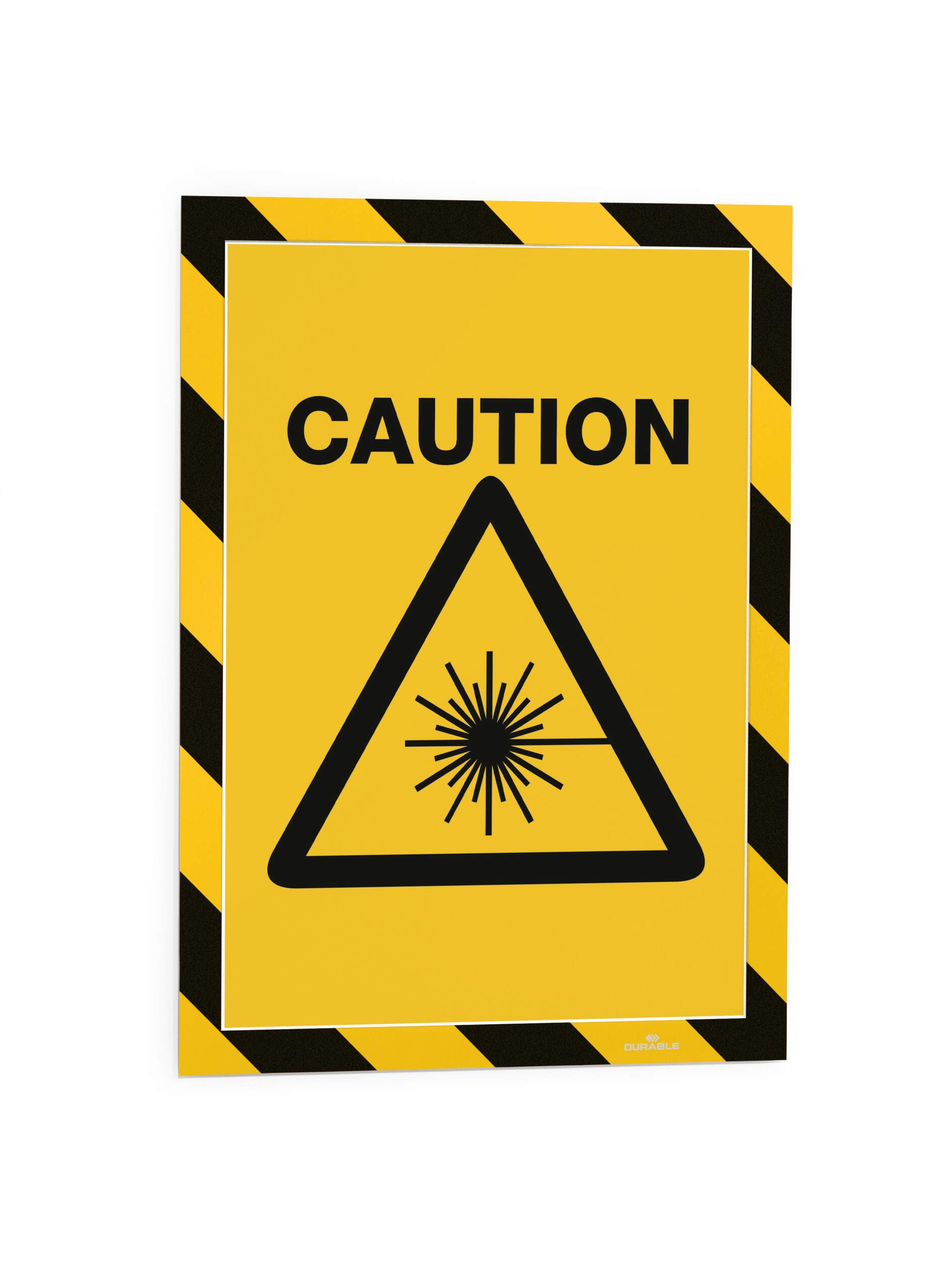 A4 format DURABLE magnetic frames in warning colors