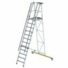 10-step folding ladder with landing