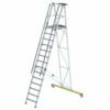 12-step folding ladder with landing