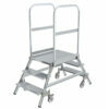 2x3-step double-sided sliding riser with ribbed aluminum steps