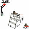 3-step ladder 126030