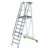 8-step folding ladder with landing