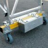 Additional ballast to increase the stability of the ladder