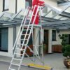 Easy folding ladder with pitch