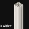154 Okap Black Widow, ramka biała RAL9016