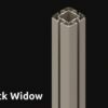 154 Okap Black Widow, ramka w kolorze szarym RAL9007