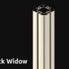 154 Black Widow-Haube, polierter, glänzender Rahmen