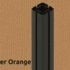 155 Bitter Orange gaubtas, Juodas RAL9005 rėmas